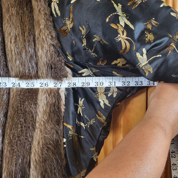 Handmade Unique one of a kind Vintage fur coat size Large - Picture 8 of 11